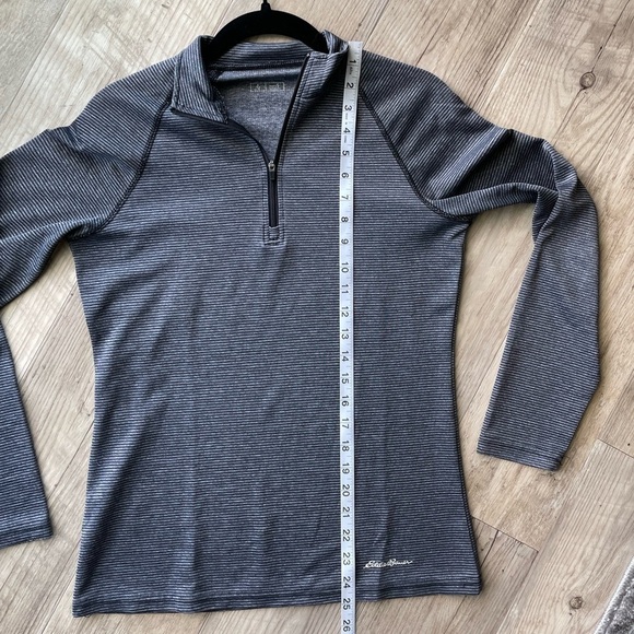 Eddie Bauer Running 1/4 Zip Travex Stripe Pullover | S - Picture 4 of 6